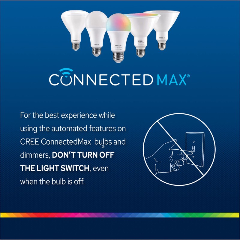 Cree Lighting Connected Max Smart Led Bulb A19 60W Tunable