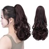 SYXLCYGG Claw Clip Pony tail Extensions Dark Brown Ponytail Clip