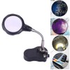 Tabletop 3.5x 12X Helping Hand Alligator Clip LED Magnifying Lamp