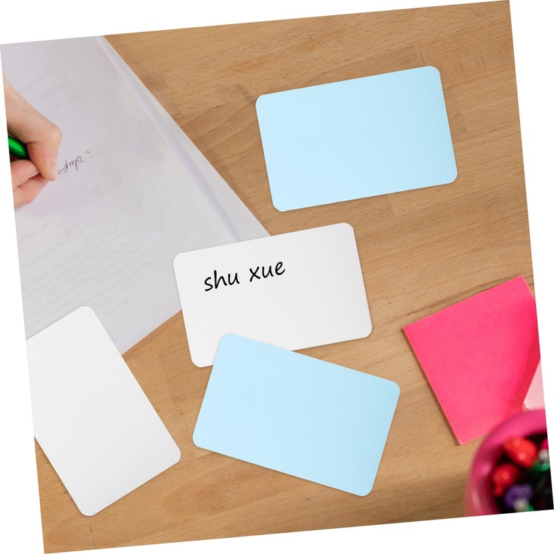 Ciieeo 200sheets Blank Note Cards Kraft Memo Cards for Studying