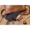 Veloflex 2726000 Bank Bag DIN Long/Transport Bag/Wallet/Robust Textile/Metal Zip/Black