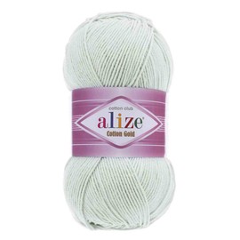55% Cotton 45% Acrylic Alize Cotton Gold Yarn 1 Skein/Ball 100 gr 360 yds (533 - Grey)