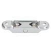 FLEXMAN 4Pcs Wheel Roller Pulley with Slot, Stainless Steel Sliding