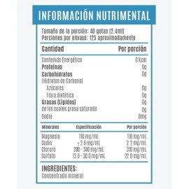 Birdman Minerales Traza  Magnesio, Cloruro y Sulfato  Hidratación Efectiva  Sin Conservadores  300ml                                                  