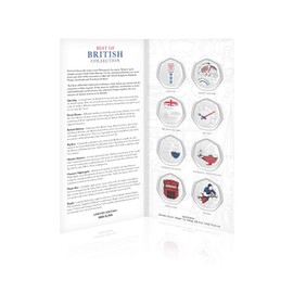 The Koin Club Best of British White Collection Limited Edition Silver Plated Coins - Set of 8