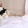 UNIQOOO 4" Large Clear Acrylic Sign Holders | Wedding Sign