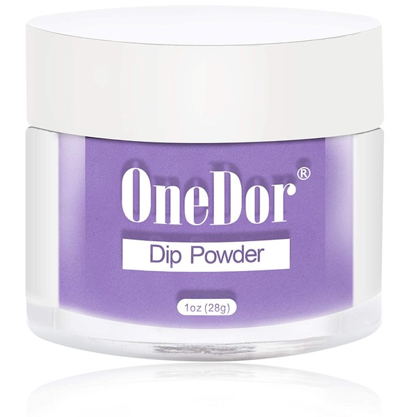 OneDor Nail Dip Dipping Powder â Acrylic Color Pigment Powders Pro Collection System, 1 Oz. (18 - Purple)