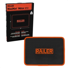 Railer MagMat Mega | Premium Magnetic Tool Mat. Durable Non-Slip Magnetic Tray Holds Up to 35lb | Efficient Tool Organizer for Workshop & Garage