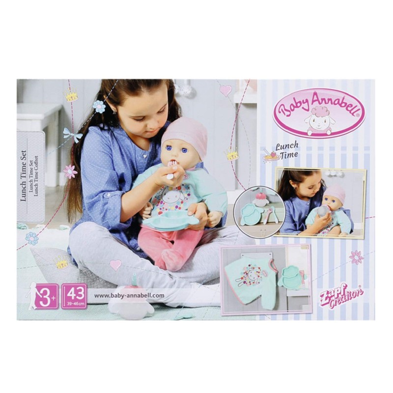 Zapf Creation Baby Annabell Lunch Time, Lunch Time Set, Colourful
