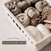 Naaz wood arts® Wooden Antique Yarn Bowl for Wood Knitting