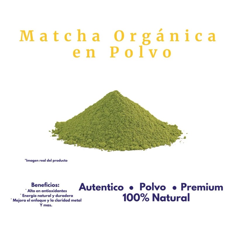 Té Matcha Orgánica Premium 100% Natural Polvo 100g