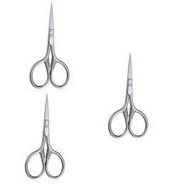 Baluue 3pcs Men's Trimming Scissors Beard Shears Body Stainless Steel Hairdressing Precision Cut