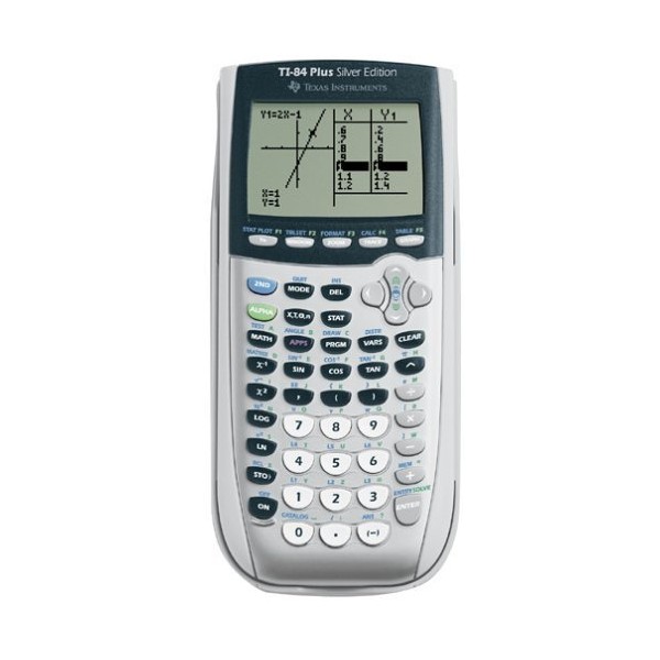 Texas Instruments TI-84 Plus Silver Edition Graphing Calculator, Silver (Renewed)