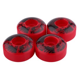 Headerbs Skateboard Wheels, Spitfire Wheels, 52mm X 30mm 4 Pcsset Outdoor Classic PU Cruiser Longboard Skateboard Wheels (Red)