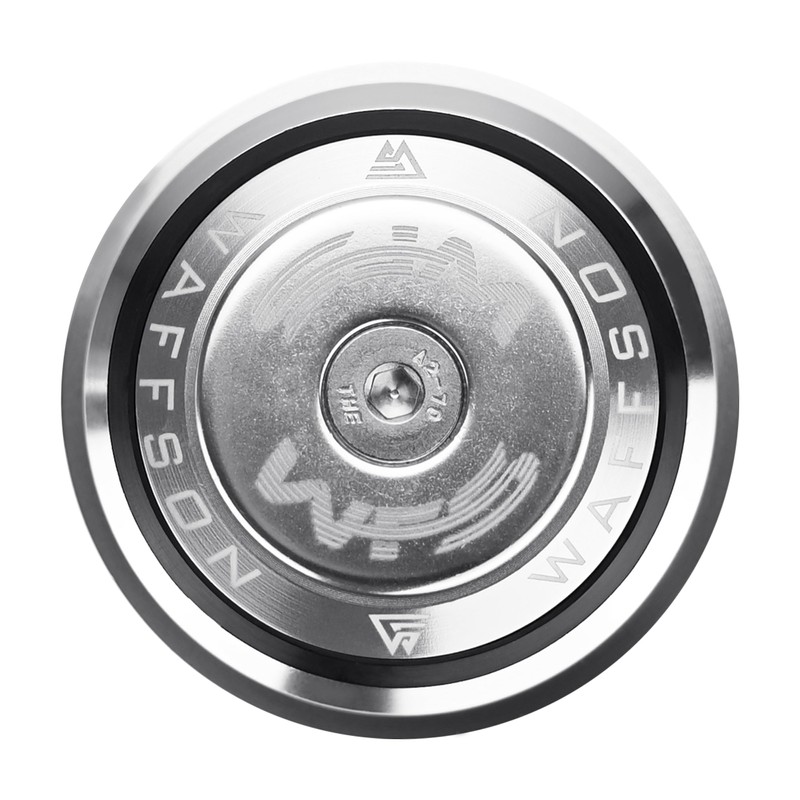 WFS HY713 1-1/8"-1-1/2" Semi-Integrated Threadless Headset 5.4mm Top Cone, Silver,