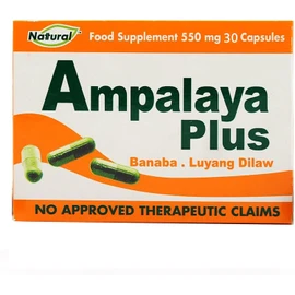 Ampalaya Supplement - 550mg 30 Capsules with Banaba,Turmeric and Bitter Melon. Ampalaya Plus Capsules - Halal Herbal Suplements