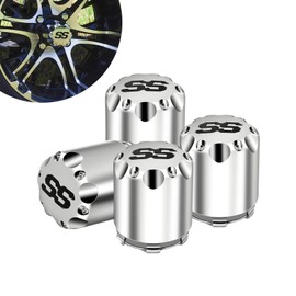 FIXHAWK - Tapa central de rueda SS para Yamaha Club Car EZGO Golf Carrito de 8,10,12 pulgadas, cubierta central cromada para coche club, EZGO, carrito de golf Yamaha (altura 3.25 pulgadas / diámetro