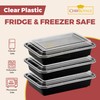 CHEF ROYALE 1 Compartment Meal Prep Containers BPA Free Reusable