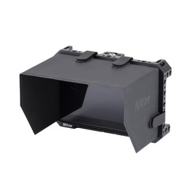 Nitze Monitor Cage for PortKeys BM5 IV/IV WR/III/III WR, Cage for Monitor with Multiple 1/4" Threaded Holes, Cold Shoe Mount and Built-In NATO Rail - JT-I05B