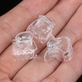 50Pcs Transparent Plant Orchid Clips Plant Clips,Flowers Support Fixer for Garden Vine Stem Plants Climbing Clasp Plant Clips for Supporting Stems Orchid Vines Stalks Climbing Plants Grow Uprigh