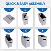 ComfortKeeper 4 Packs Letter Size File Organizer, File Folders Organizer,