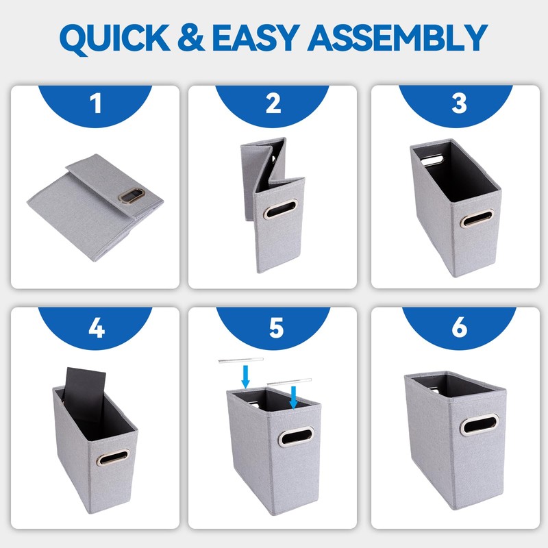 ComfortKeeper 4 Packs Letter Size File Organizer, File Folders Organizer,