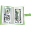 Money Saving Binder Book, 50Pages Clear Currency Sleeves, Bill Holders
