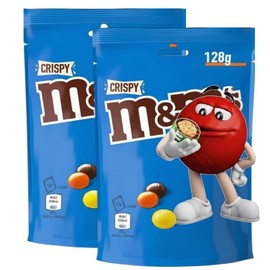 Crispy Chocolate Candies, Crispy Rice Center, 128g, Pack of 2