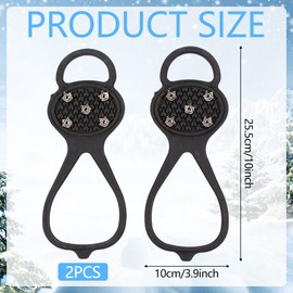 Shoe spikes, spikes for shoes, winter, shoe spikes, snow and ice, non-slip, spikes shoes, shoe claws with stainless steel spikes, crampons for shoes, non-slip shoe spikes for shoes, winter women