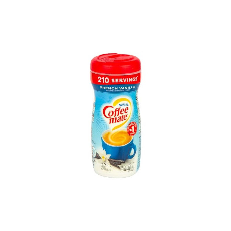 Coffee-Mate, French Vanilla Powdered Coffee Creamer, 15oz Canister (Pack of