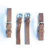 Genuine Leather Straps (4 Pack),Leather Cinch Straps, Multipurpose Quality Hook