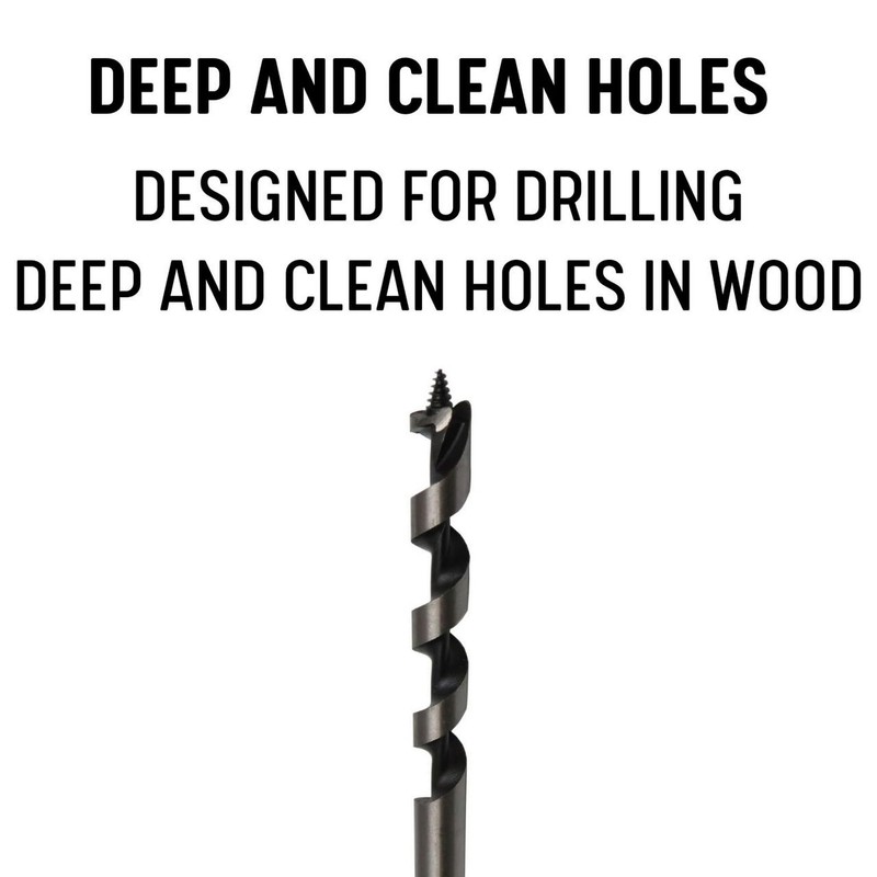 Drill America 1" X 18" Ship Auger Drill Bit for