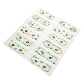 TOVINANNA Cute Irish Holiday Stickers Patrick's Day Face for Adults Boys and Girls