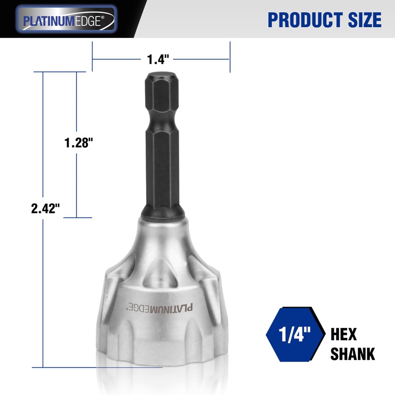 PLATINUMEDGE Deburring External Chamfer Tool, YG8 Carbide Blade, Deburring Drill