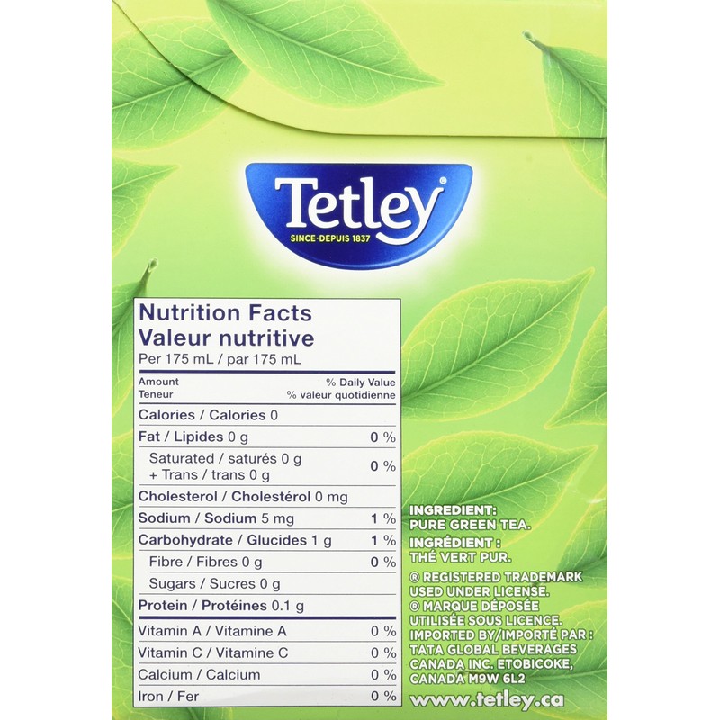 Tetley Pure Green Tea - 80 Tea Bags, 160 Grams,