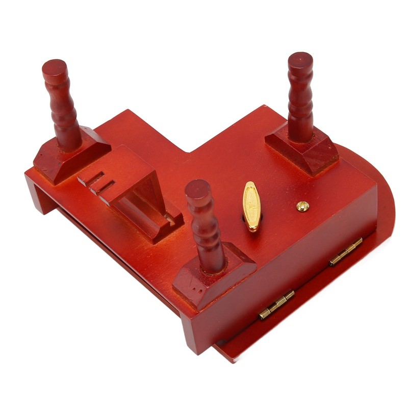 Wooden Music Box Piano Style Decorative Gold Plated Movement Pleasing
