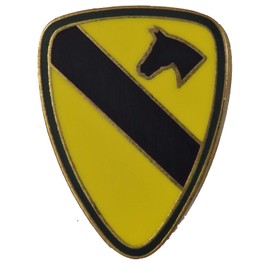 1ST CAVALRY DIVISION PIN OR HAT PIN - Size 1" - VETERAN OWNED BUSINESS