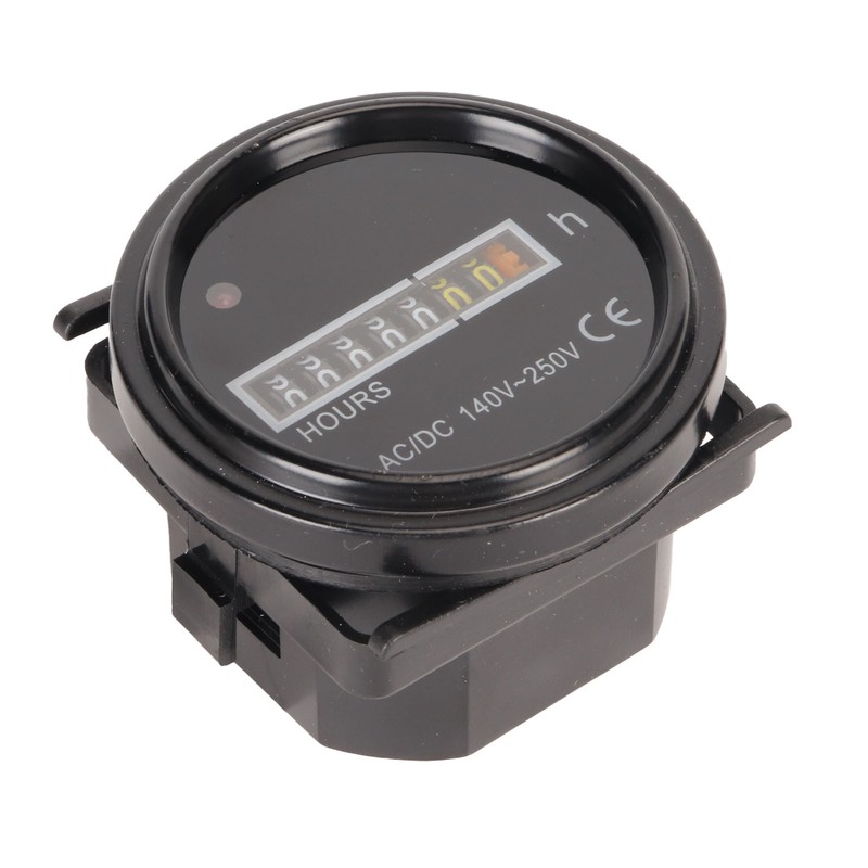 Round Hour Meter Professional High Accuracy 140‑ AC DC Mechanical