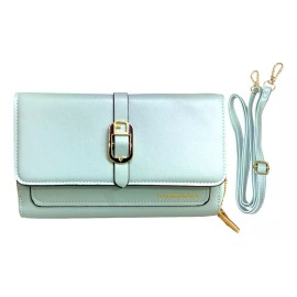 A4F-SOLUTIONS Cartera Dama Porta Celular Bolsa Ajustable 2 Cierres