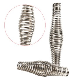 Zerone BBQ Spring Handle,BBQ Pit Accessories Grill 4.3"/ 5.5" Stainless Steel Handle Springs Wood Furnace Stove Smoker,Grill,Pit Parts & Accessories (14cm)