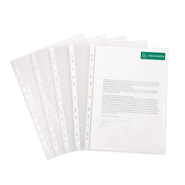 Exacompta 5150E Pack of 50 Polypropylene Plastic Document Wallets Standard