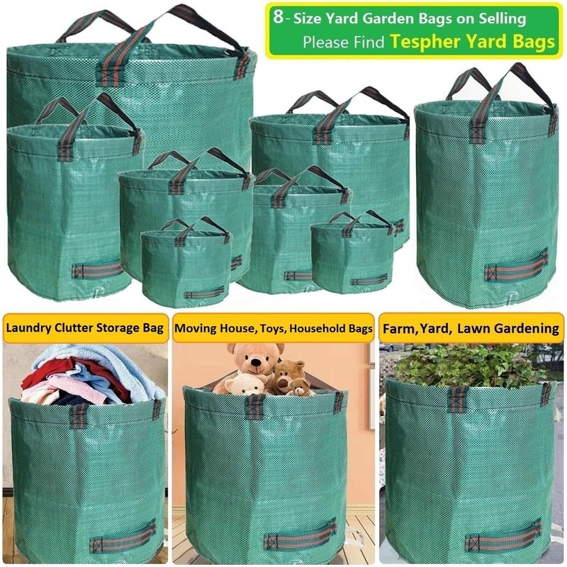 Professional 3-Pack 106 Gallon Big Lawn Garden Bags (D31, H31