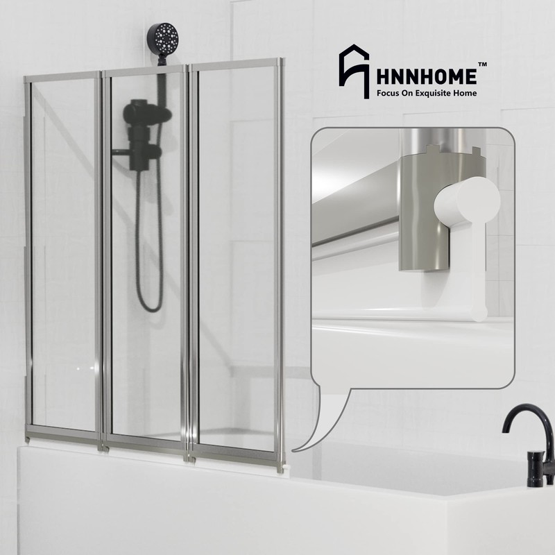 HNNHOME Soft Shower Screen Seal Strip for Folding Doors (2.2