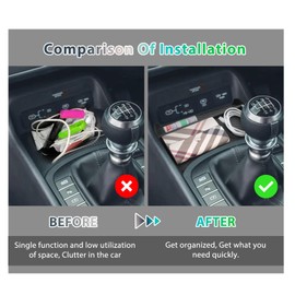 GAFAT Compatible with Kona SX2 2024 2025 (Manual Transmission/Automatic) Centre Console Storage Box, Kona from 2024 - Organiser in Front of Gear Lever Shelves [Not for Wireless Charging]