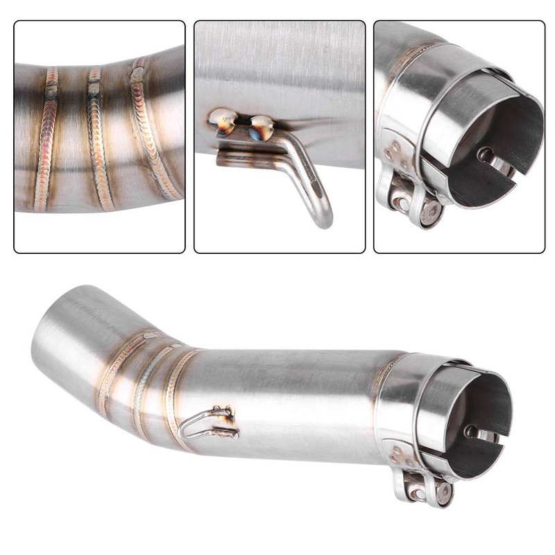 KIMISS Motorcycle Exhaust Middle Pipe Link Connect for Honda CBR500R