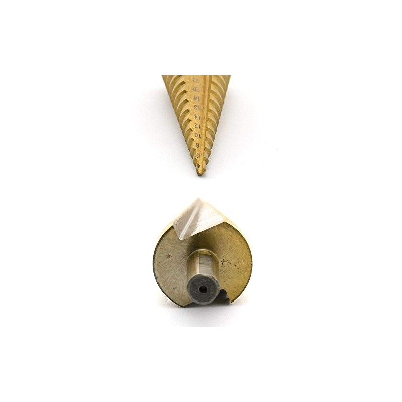 Malayas 3pcs 4-12/20/32mm Large HSS Steel Step Cone Drill Titanium