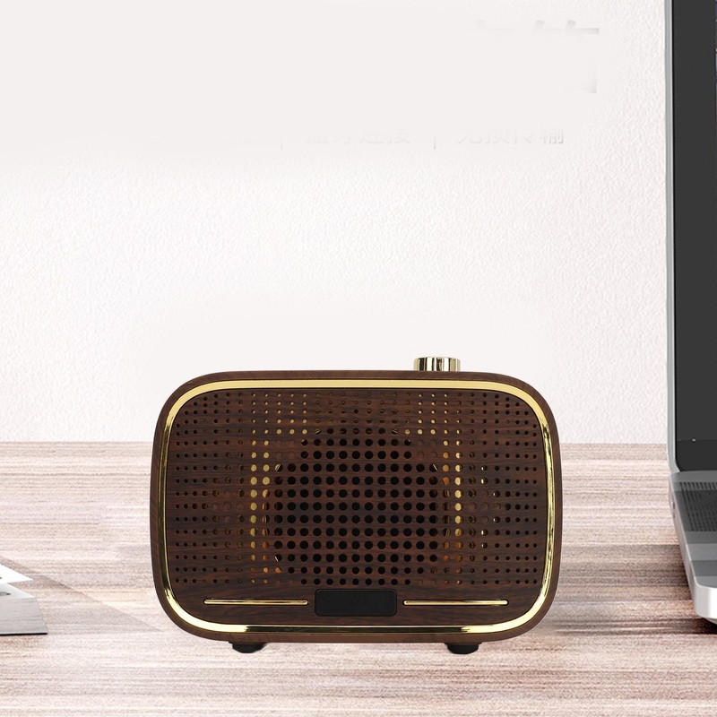 Retro Bluetooth Speaker 1500mah Clear Sound USB Port Mini Wireless