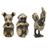 12Pcs Incense Holder Retro Zodiac Household Alloy Home Decoration for