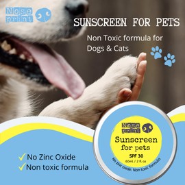 Noseprint SPF 30 Pet Sunscreen | sun Protection For Pets 60 ML | Moisturising Sunscreen For Dogs And Cat Non-Toxic Formula Dog Nose | Dog Paw Balm Sun Cream Balm | Dog Sun Protection