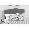 Flash Furniture Cambridge Tufted Upholstered Twin Size Headboard in Dark